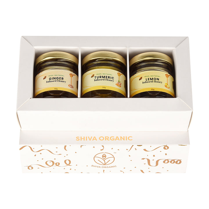 Infused Honey taster gift box | Shiva Organic